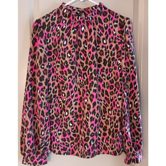 Leopard Print Blouse (NWOT) - Picture 2 of 6